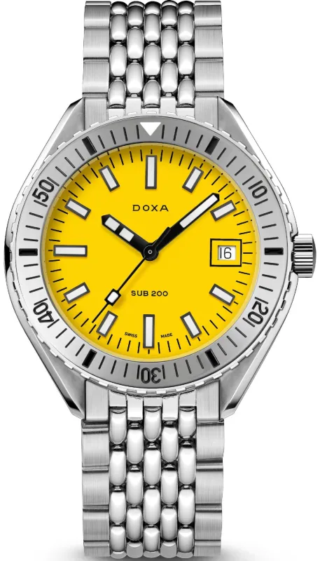 Doxa Sub 200 Divingstar Stainless Steel Bracelet Watch sold by C.W. Sellors