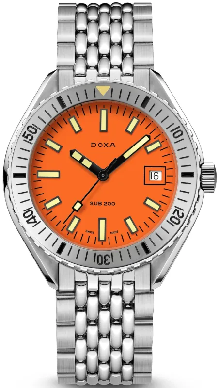 Doxa Sub 200 Professional Stainless Steel Bracelet Watch sold by C.W. Sellors