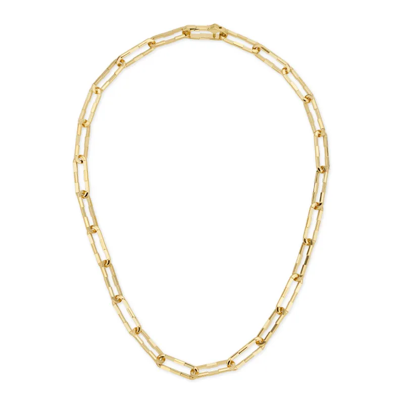 Gucci Link to Love 18ct Yellow Gold Chain Necklace sold by C.W. Sellors