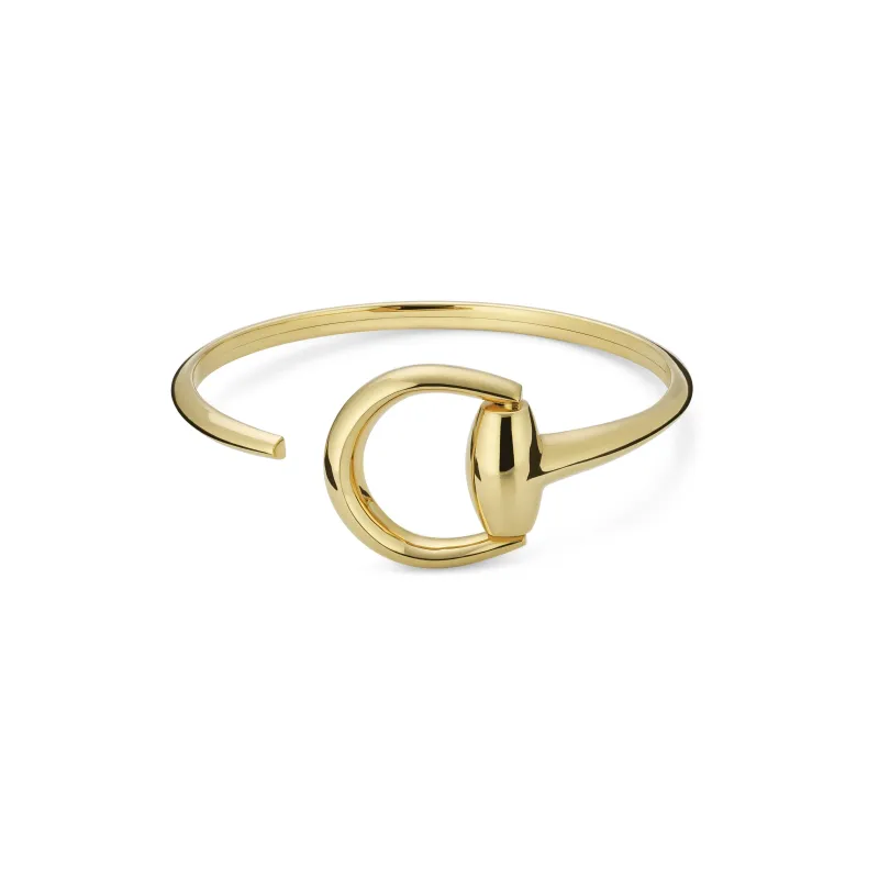 Gucci Horsebit 18ct Yellow Gold Large Bangle sold by C.W. Sellors