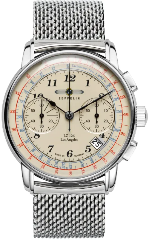 Zeppelin LZ 126 Los Angeles Quartz Chronograph Watch sold by C.W. Sellors