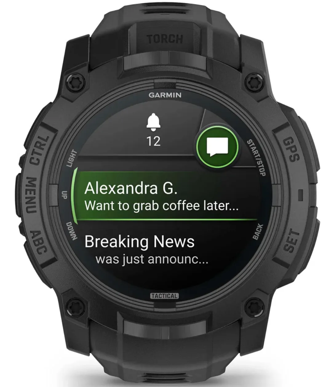 Garmin Instinct 3 Amoled Tactical Edition 50mm Watch sold by C.W. Sellors product image thumbnail 2