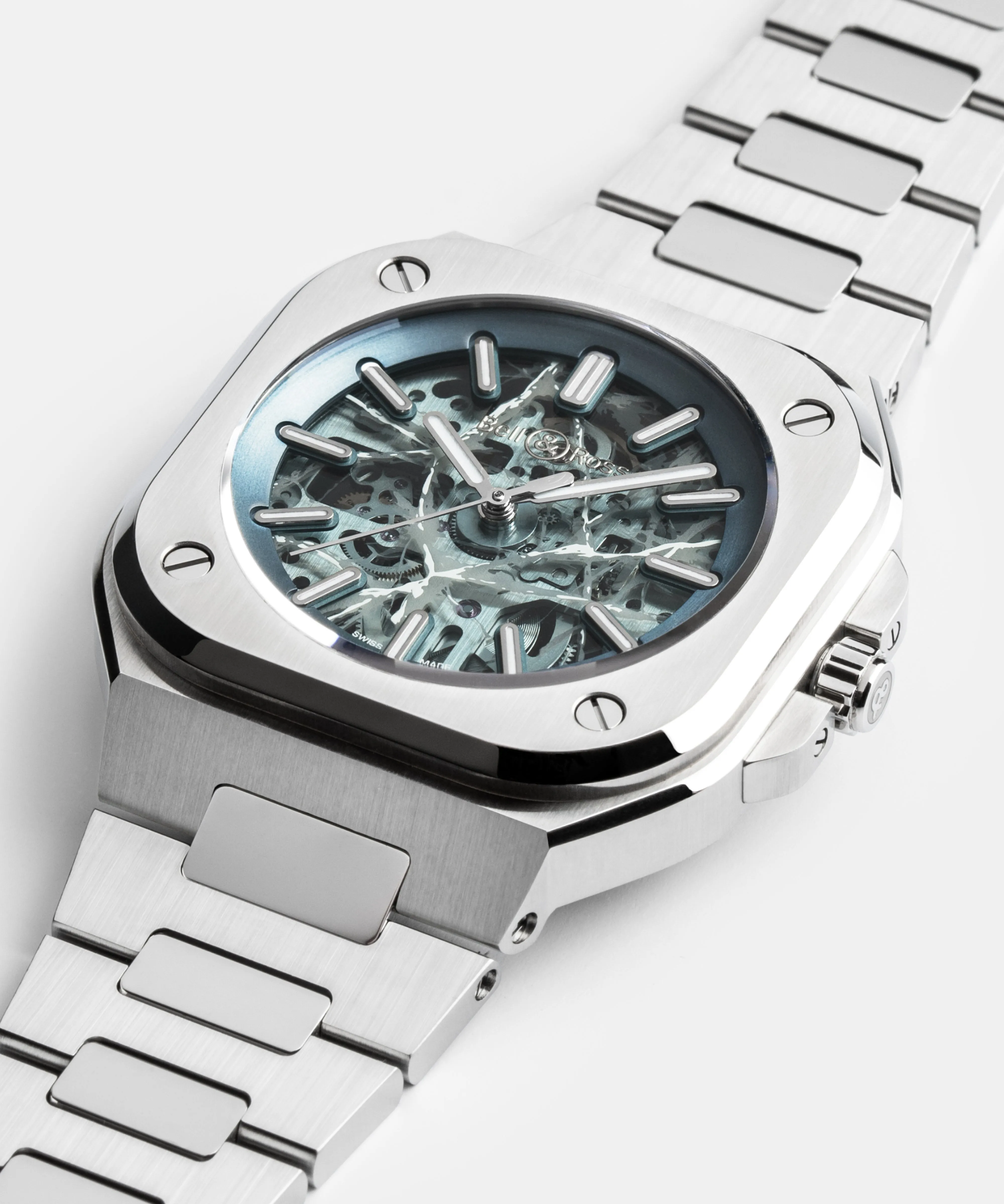 Bell & Ross BR 05 Skeleton Arctic Blue Limited Edition Watch sold by C.W. Sellors product image thumbnail 4