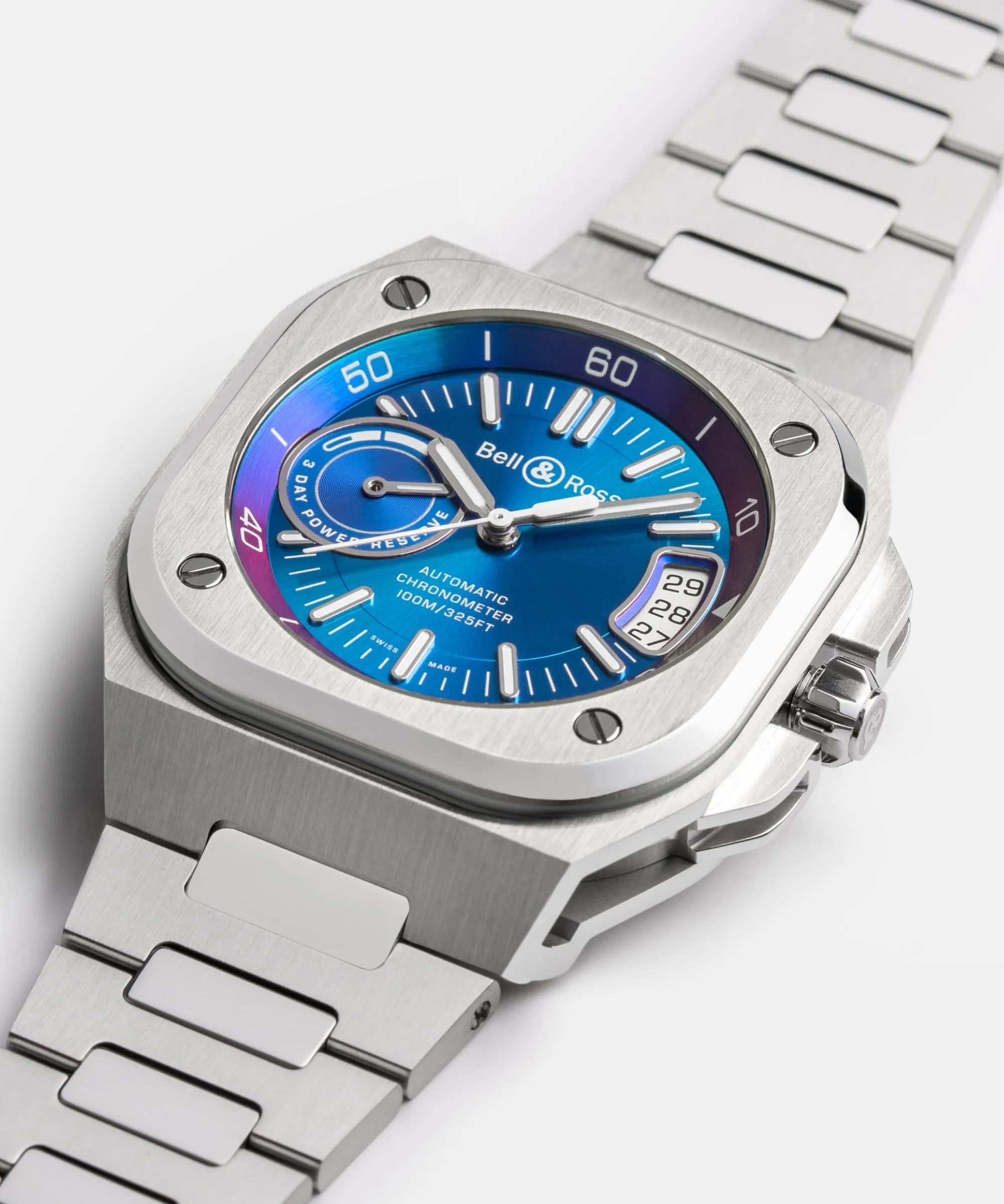 Bell & Ross BR X5 Iridescent Blue Watch sold by C.W. Sellors product image thumbnail 5