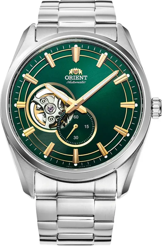 Orient Contemporary Open Heart Green Watch sold by C.W. Sellors