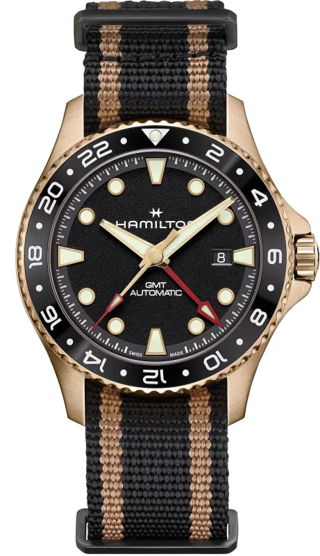 Hamilton Khaki Navy Scuba GMT Watch sold by C.W. Sellors
