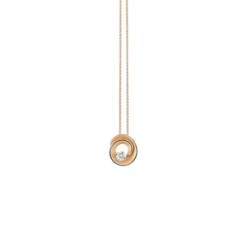 Annamaria Cammilli 18ct Orange Apricot Gold & Diamond Dune Assolo Series Necklace sold by C.W. Sellors