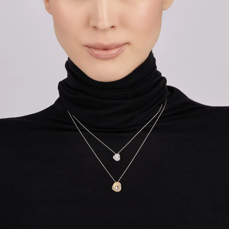 Annamaria Cammilli 18ct White Ice Gold & Diamond Desert Rose Series Necklace sold by C.W. Sellors product image thumbnail 3