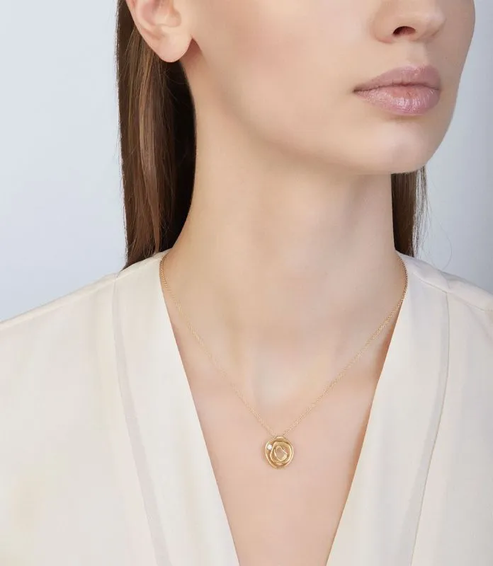 Annamaria Cammilli 18ct Lemon Bamboo Gold & Diamond Dune Series Necklace sold by C.W. Sellors product image thumbnail 2