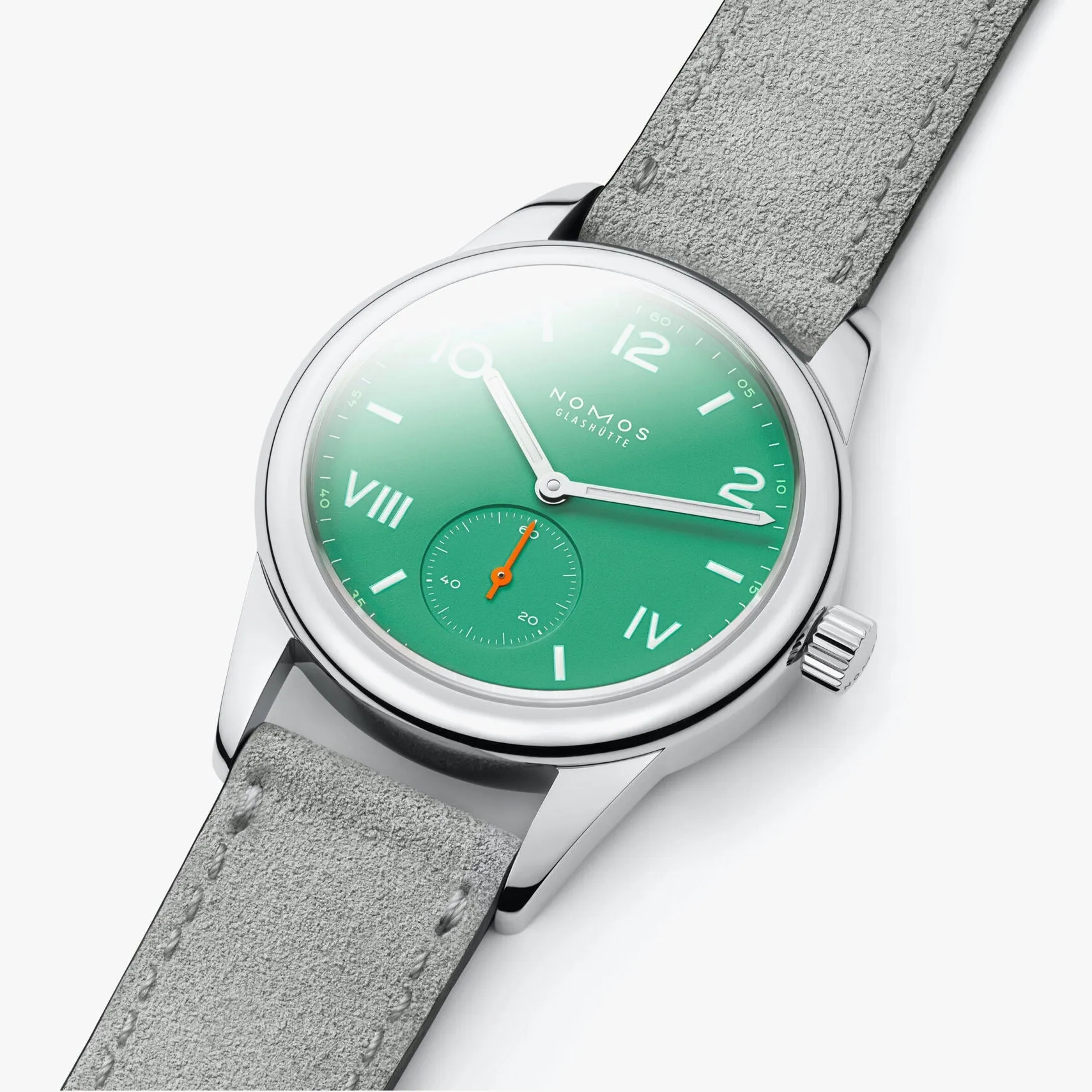 Nomos Glashutte Club Campus Electric Green Sapphire Crystal Watch sold by C.W. Sellors product image thumbnail 5