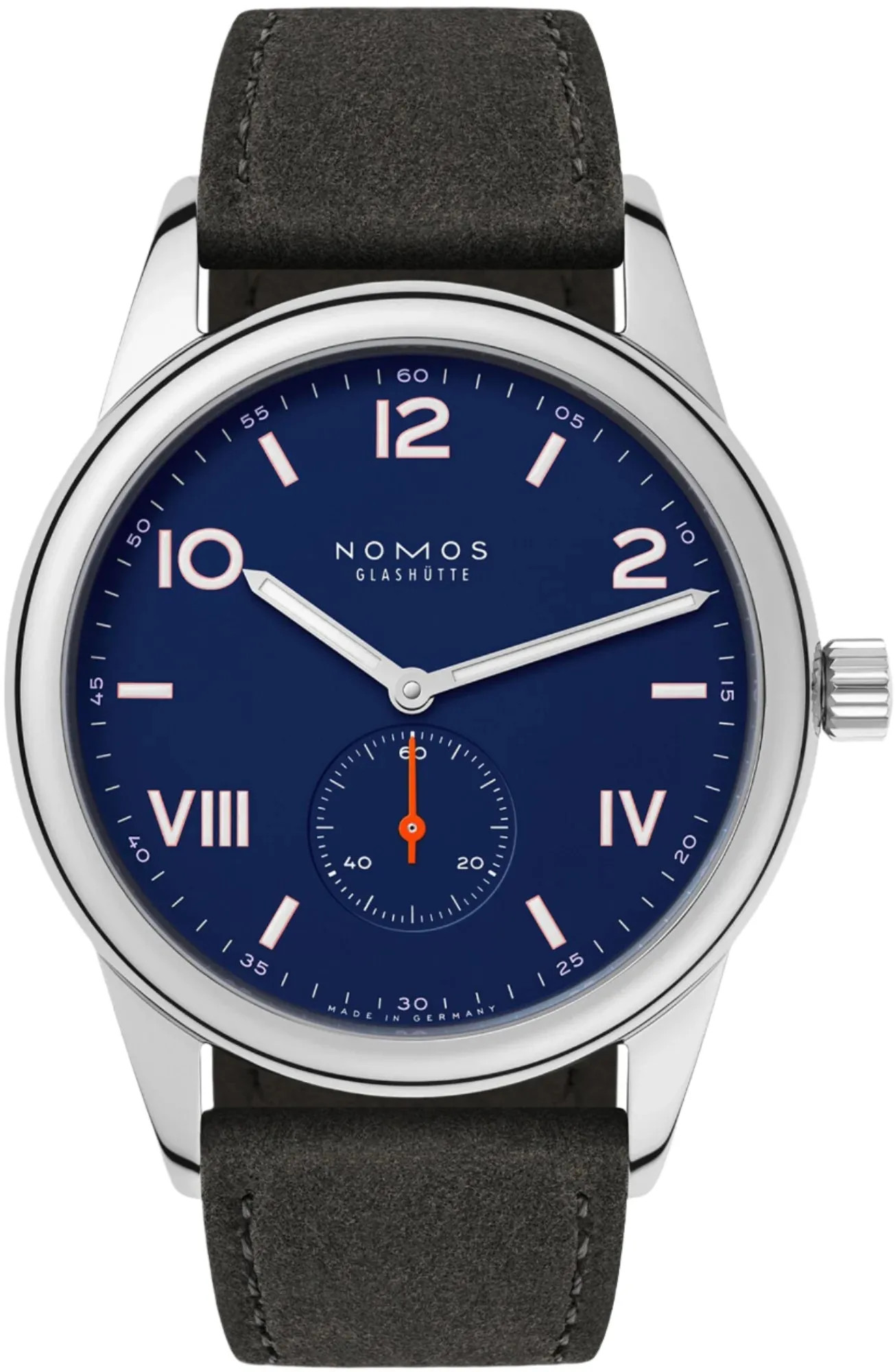 Nomos Glashutte Club Campus 38 Nigh Sky Sapphire Crystal Watch sold by C.W. Sellors