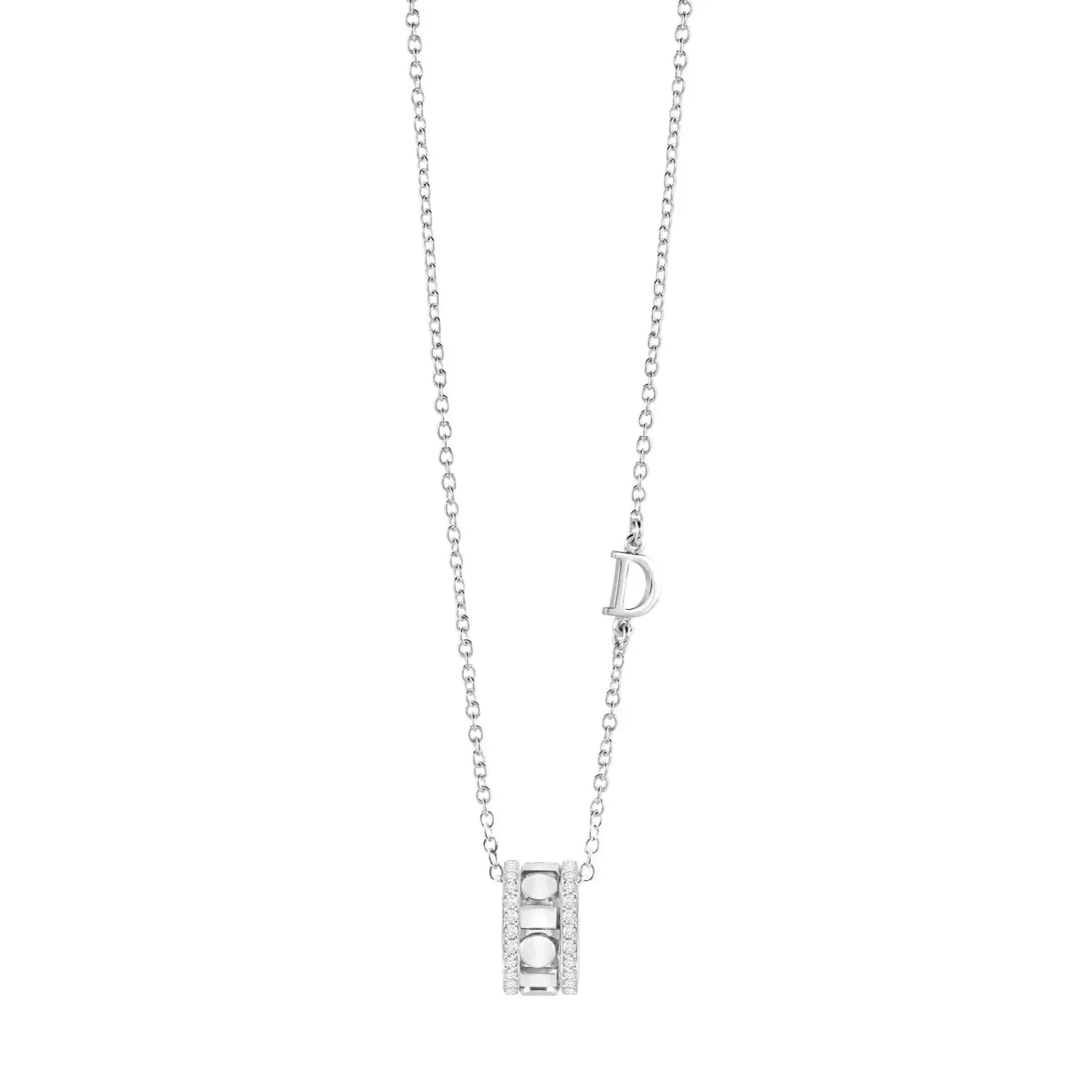 Damiani Belle Epoque Reel 18ct White Gold 0.19ct Diamond Necklace sold by C.W. Sellors