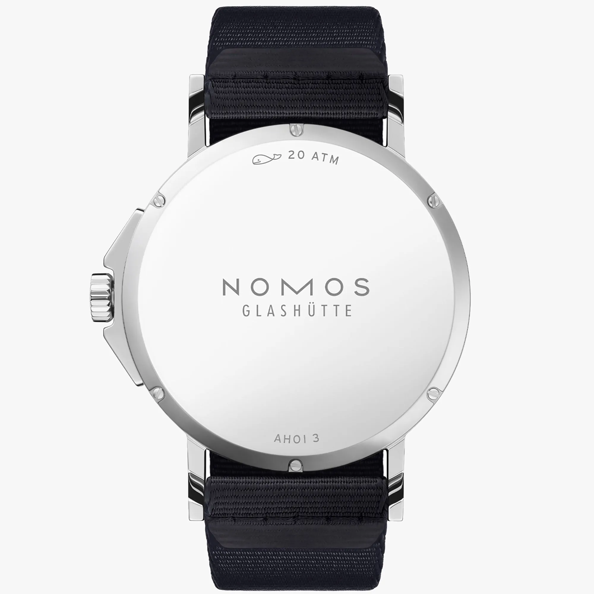 Nomos Glashutte Ahoi Neomatik 38 Date Atlantic Steel Back Watch sold by C.W. Sellors product image thumbnail 2