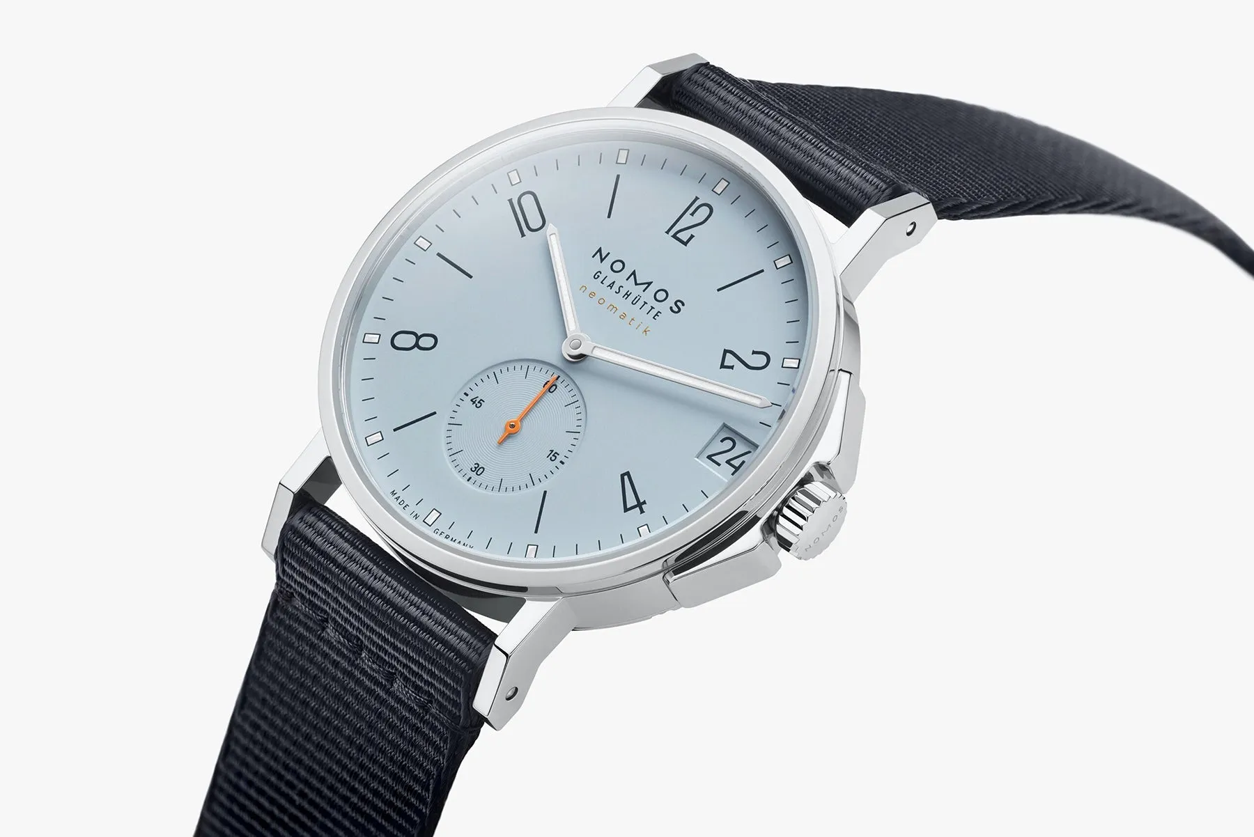 Nomos Glashutte Ahoi Neomatik 38 Date Sky Steel Back Watch sold by C.W. Sellors product image thumbnail 3