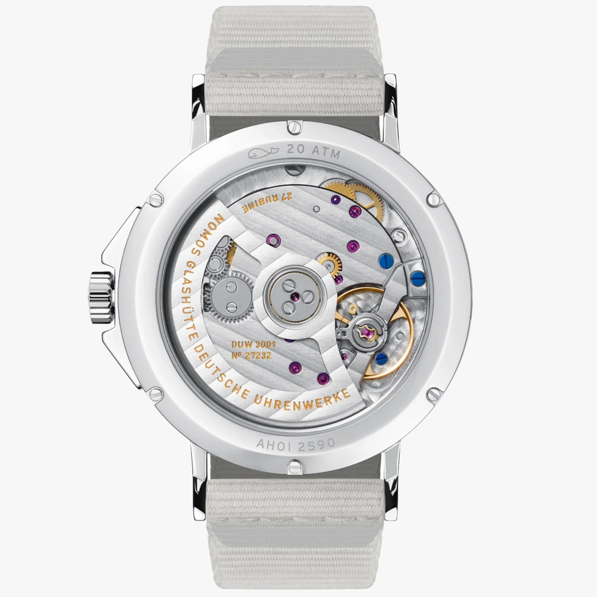 Nomos Glashutte Ahoi Neomatik Siren Blue Sapphire Crystal Watch sold by C.W. Sellors product image thumbnail 2
