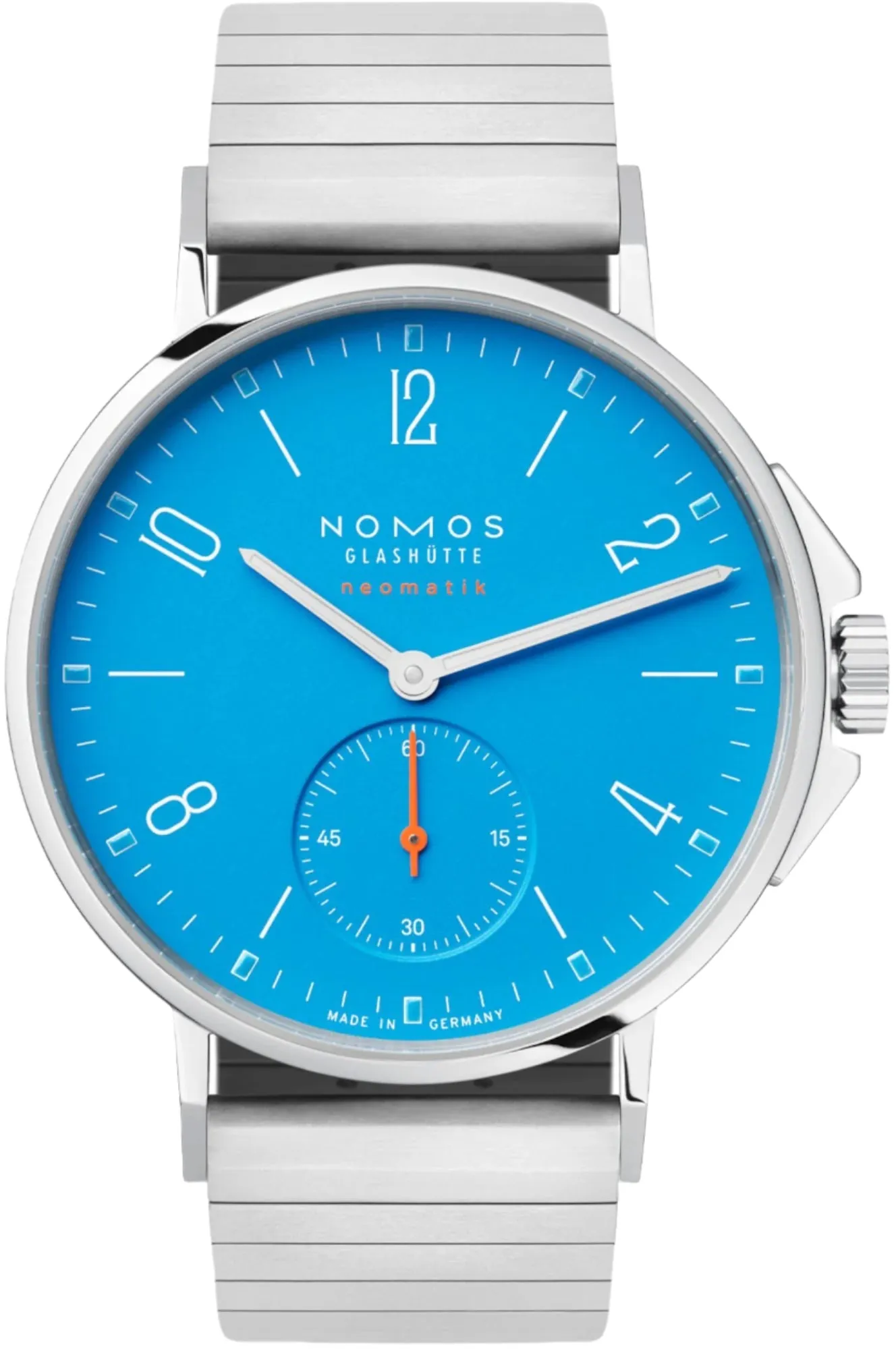 Nomos Glashutte Ahoi Neomatik Siren Blue Sapphire Crystal Watch sold by C.W. Sellors