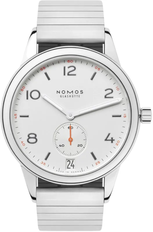 Nomos Glashutte Club Automat Datum Sapphire Crystal Watch sold by C.W. Sellors