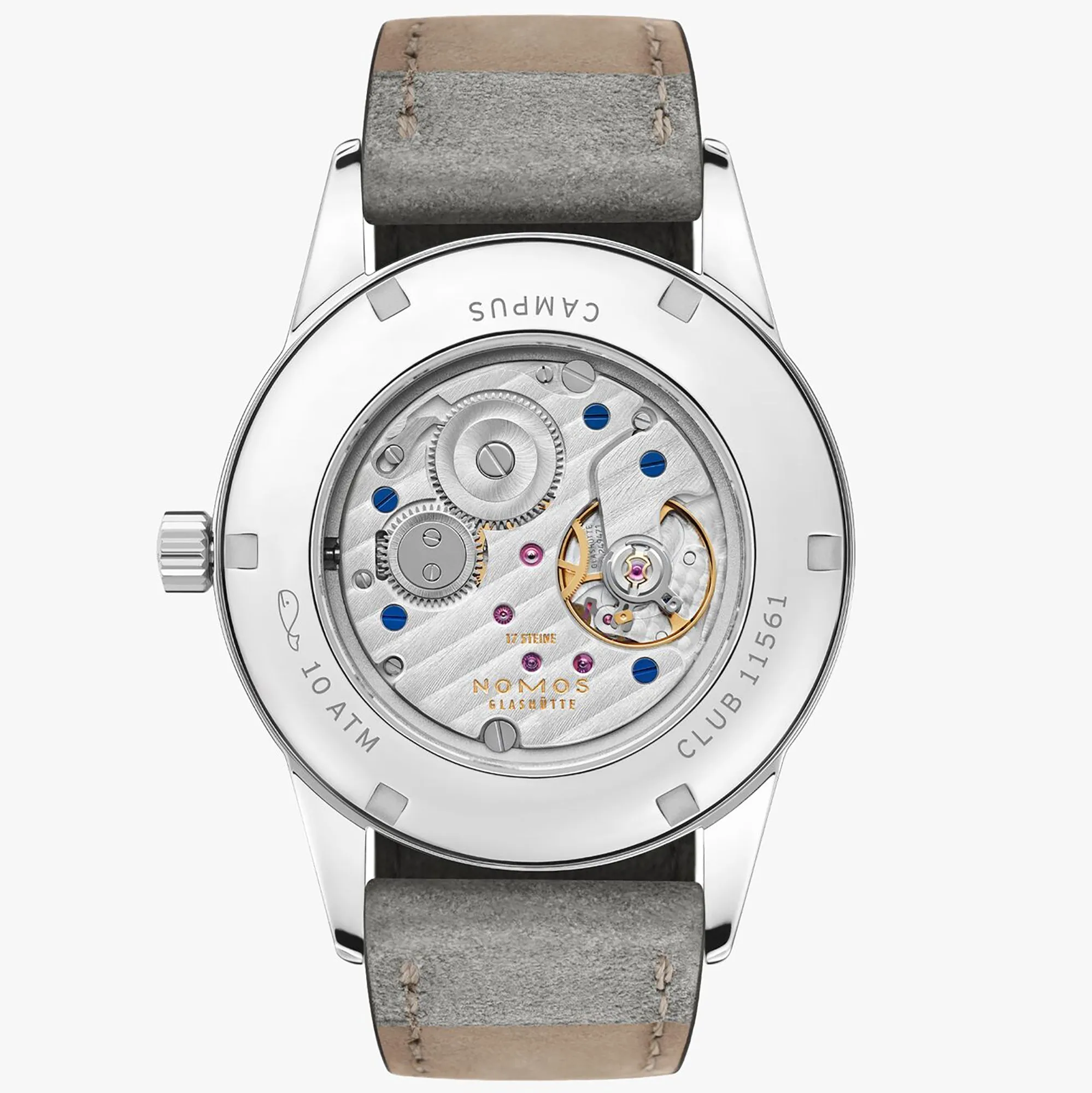 Nomos Glashutte Club Campus 38 Electric Green Sapphire Crystal Watch sold by C.W. Sellors product image thumbnail 2