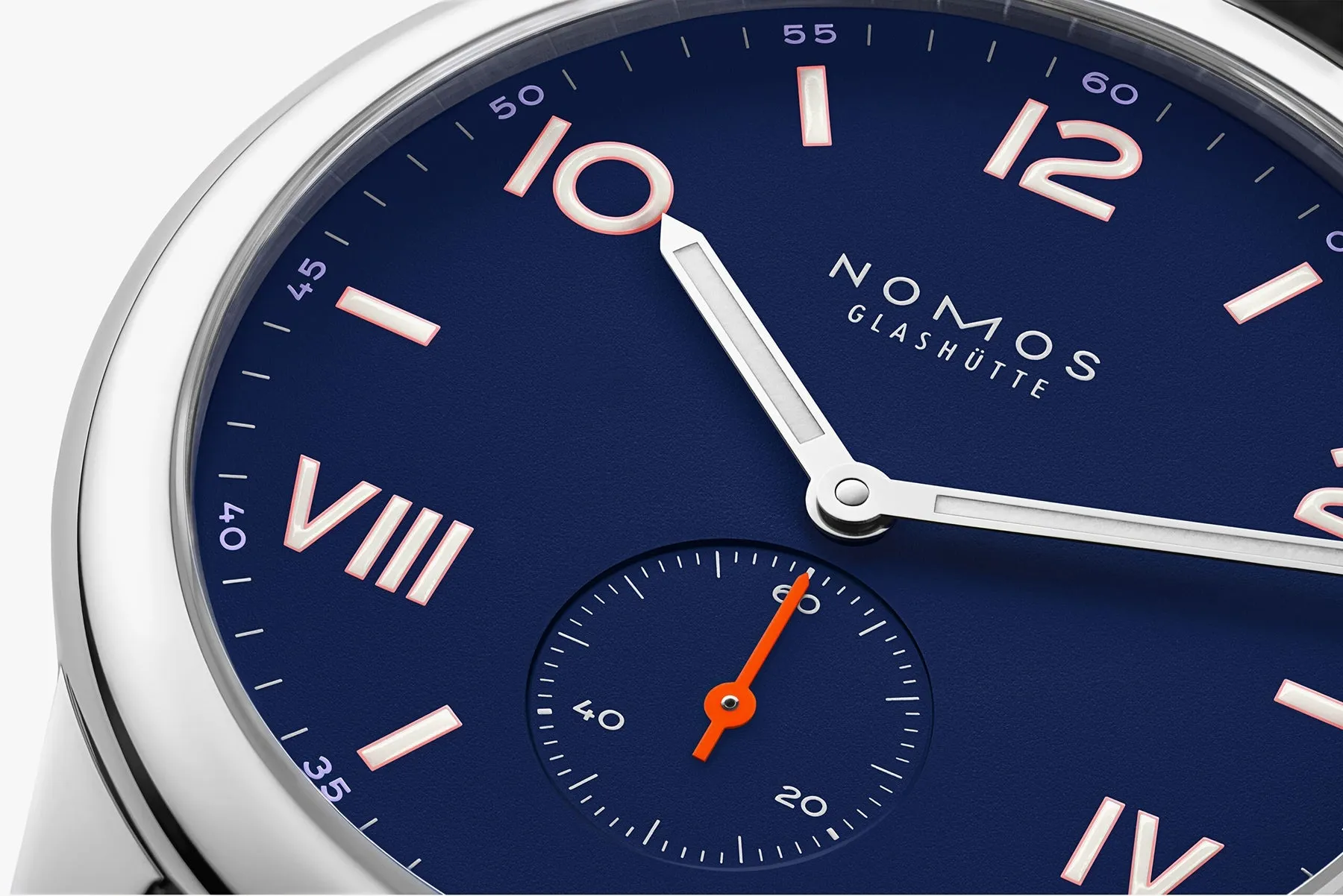 Nomos Glashutte Club Campus 38 Nigh Sky Steel Back Watch sold by C.W. Sellors product image thumbnail 4
