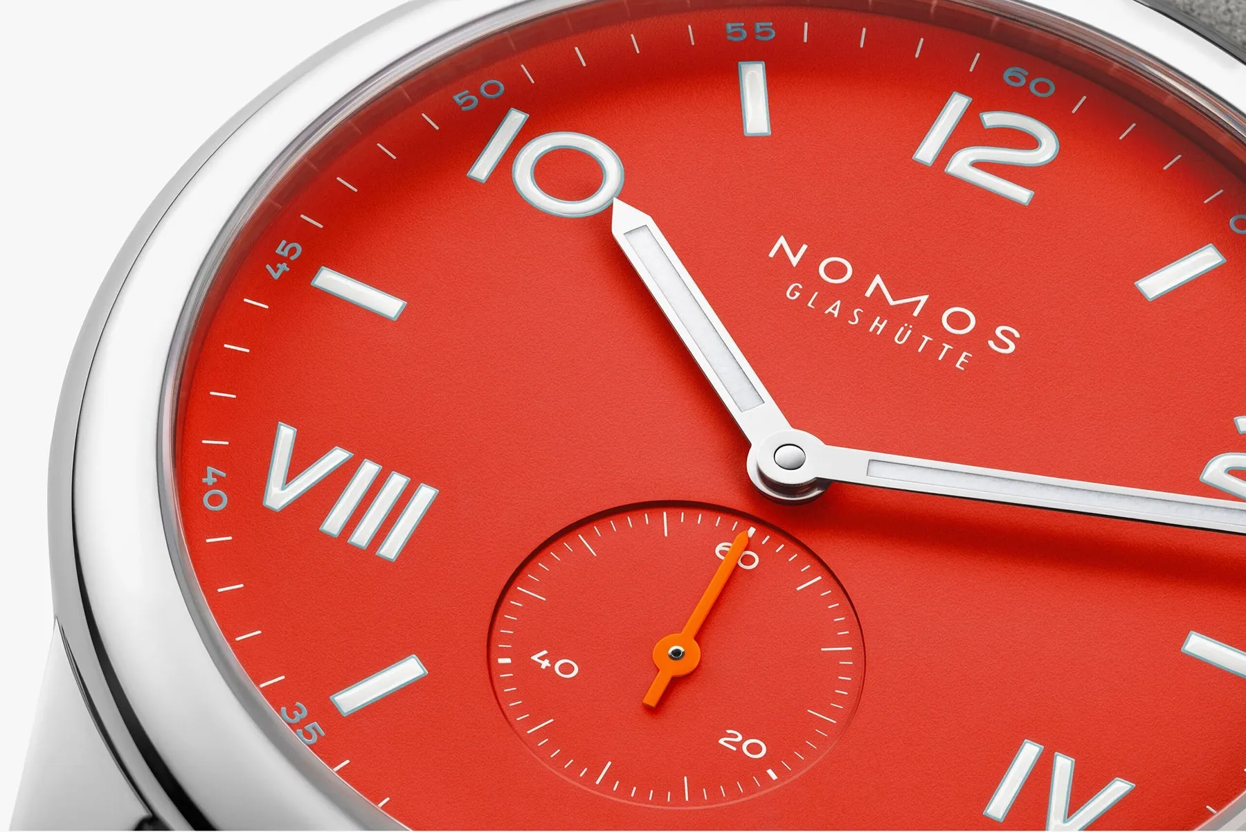Nomos Glashutte Club Campus 38 Nonstop Red Sapphire Crystal Watch sold by C.W. Sellors product image thumbnail 4
