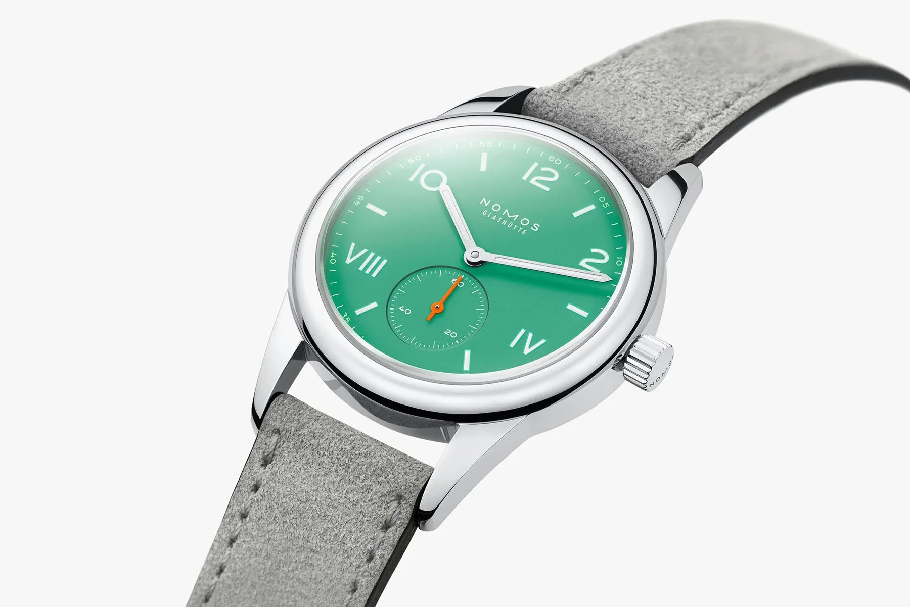 Nomos Glashutte Club Campus Electric Green Sapphire Crystal Watch sold by C.W. Sellors product image thumbnail 3