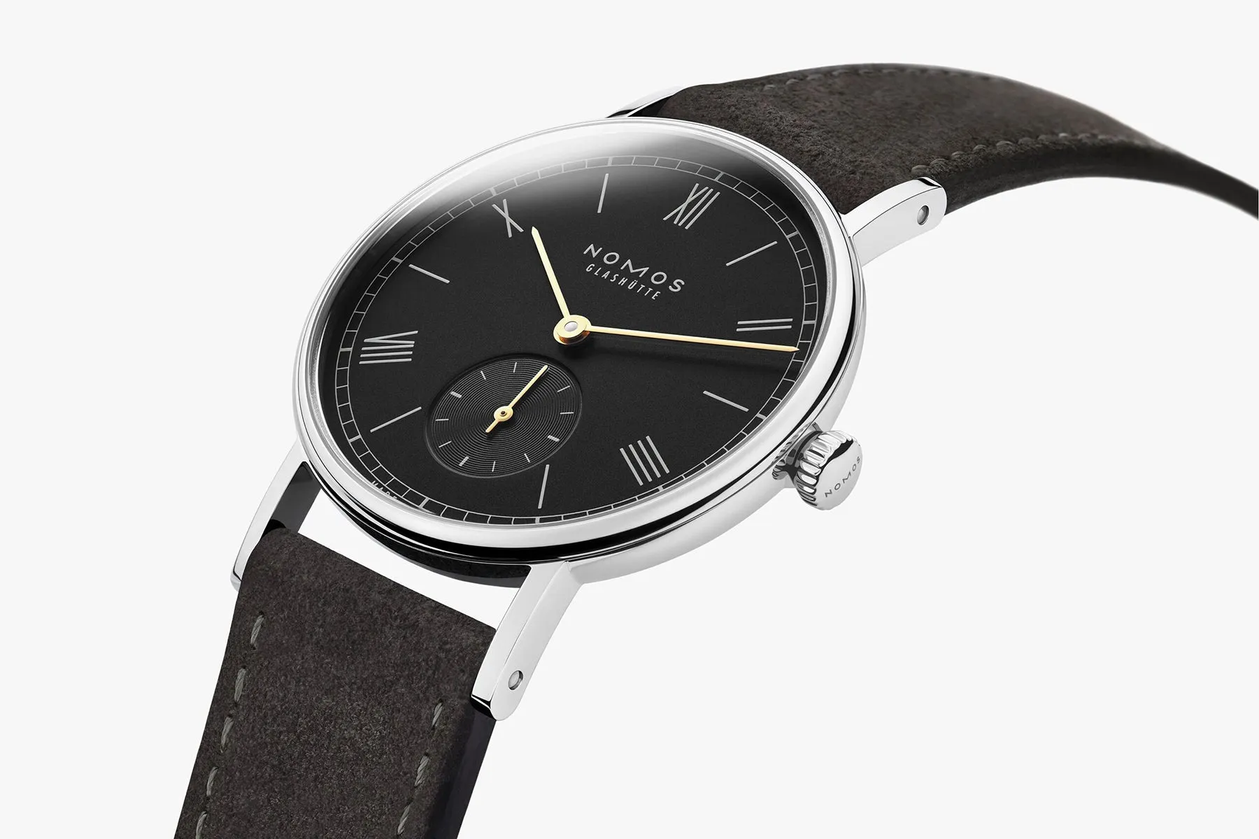 Nomos Glashutte Ludwig 33 Noir Steel Back Watch sold by C.W. Sellors product image thumbnail 3