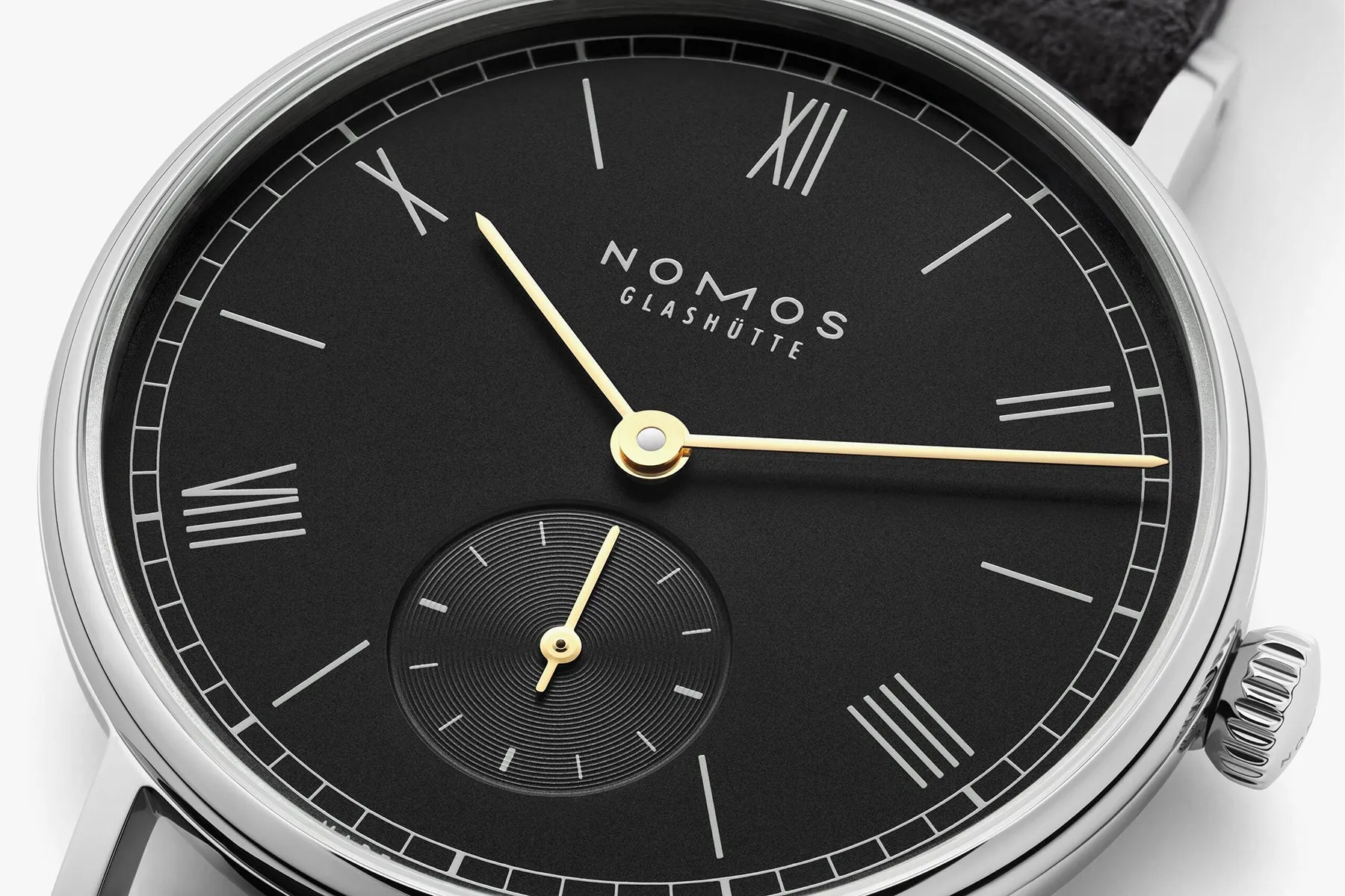 Nomos Glashutte Ludwig 33 Noir Steel Back Watch sold by C.W. Sellors product image thumbnail 4