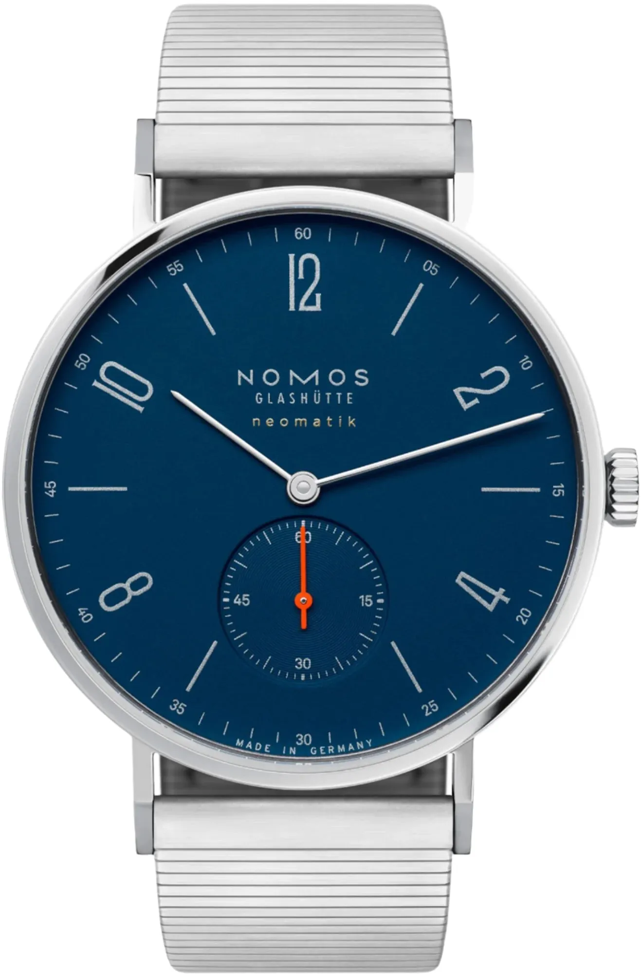 Nomos Glashutte Tangente Neomatik 39 Nachtblau Sapphire Crystal Watch sold by C.W. Sellors