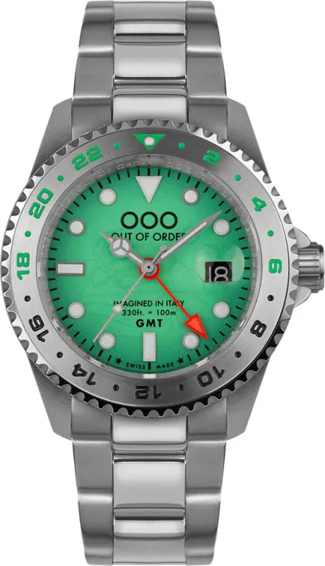Out Of Order Swiss GMT Venezia Ultra Brushed Watch sold by C.W. Sellors
