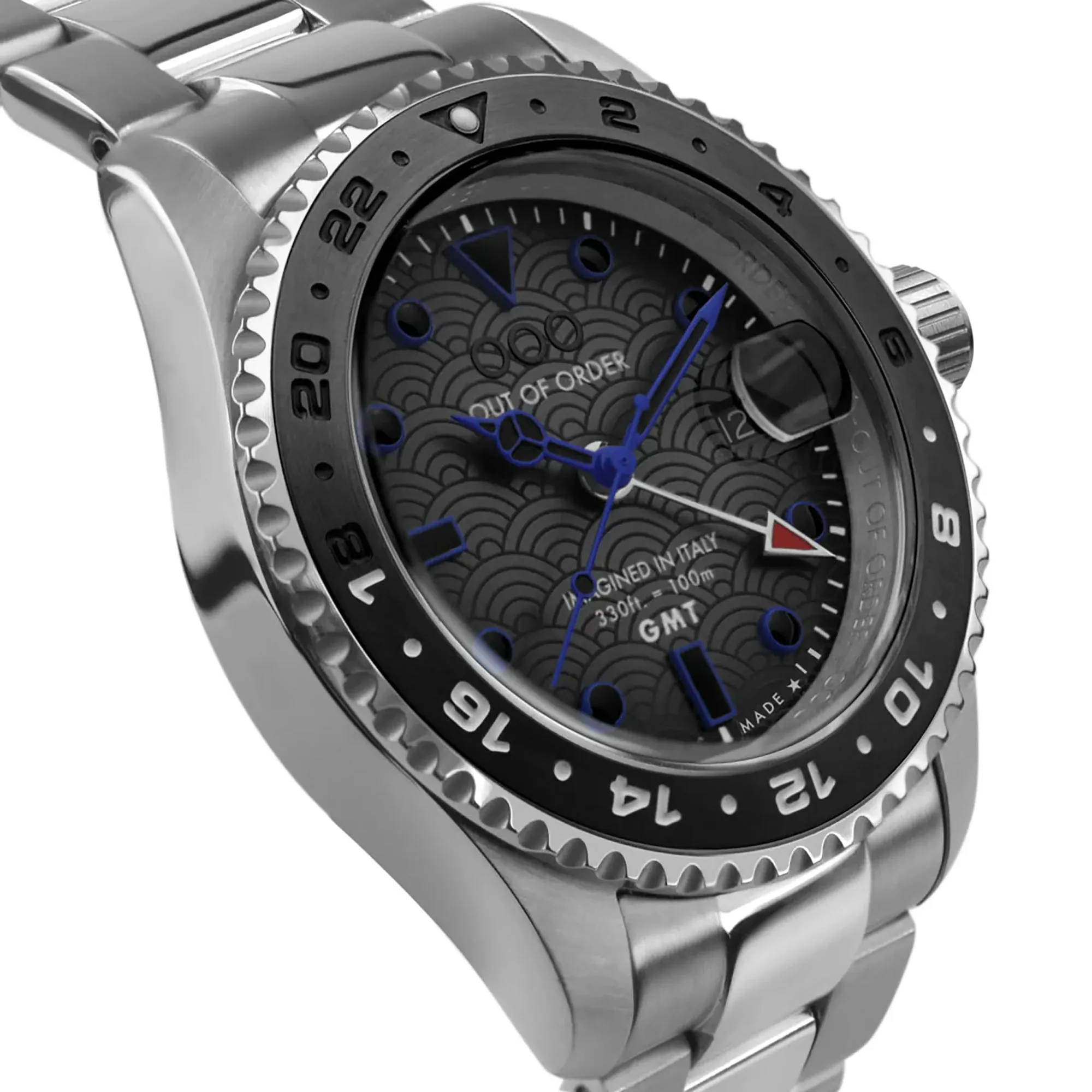 Out Of Order Swiss GMT Tokyo Shibuya Ultra Brushed Watch sold by C.W. Sellors product image thumbnail 3