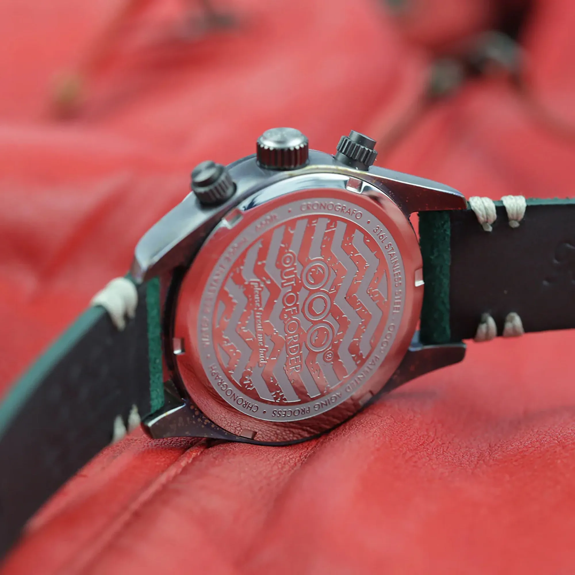 Out Of Order Sporty Cronografo Royal Green Watch sold by C.W. Sellors product image thumbnail 4