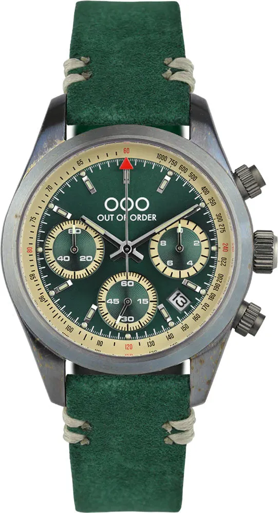Out Of Order Sporty Cronografo Royal Green Watch sold by C.W. Sellors