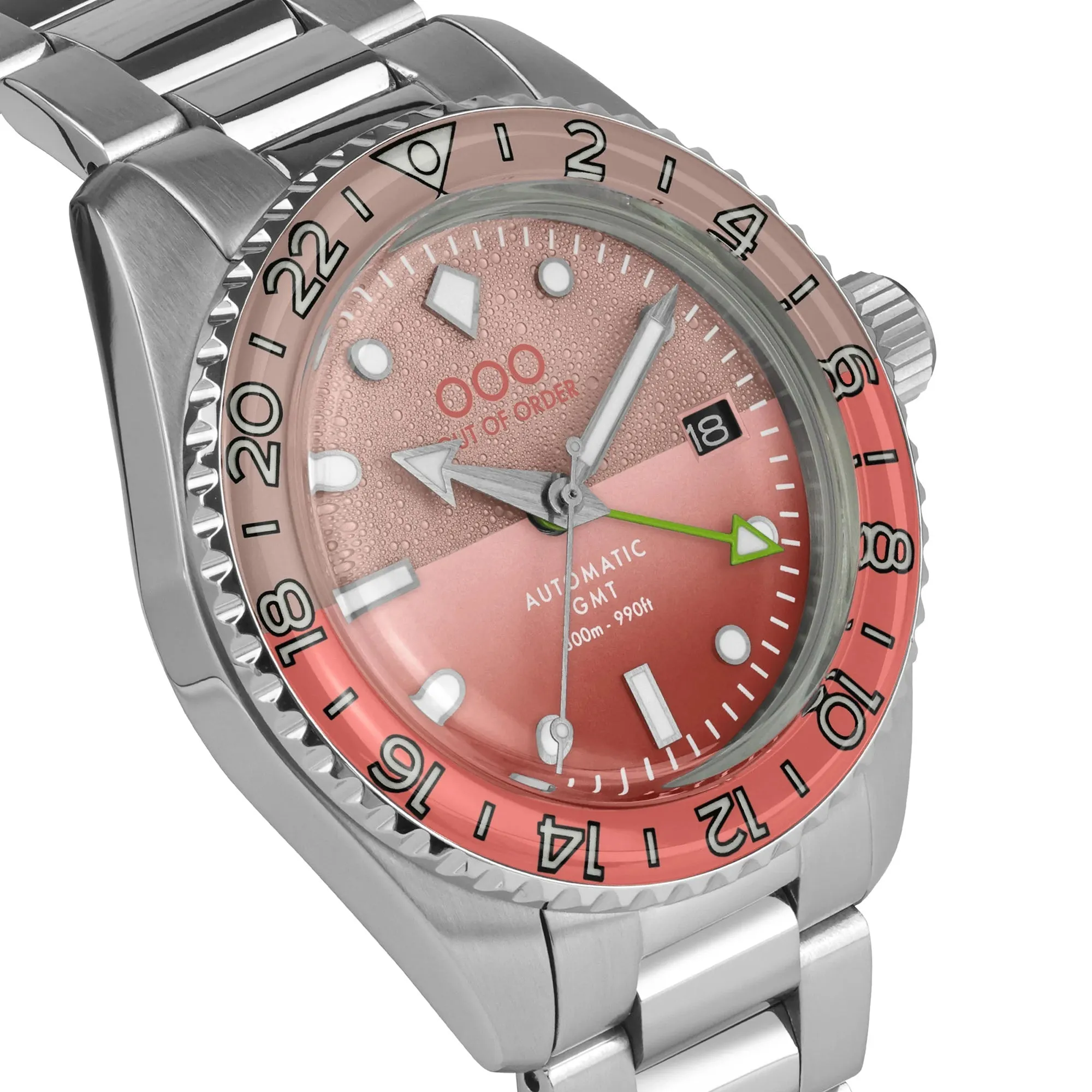 Out Of Order Shaker Paloma Automatic GMT Ultra Brushed Watch sold by C.W. Sellors product image thumbnail 3