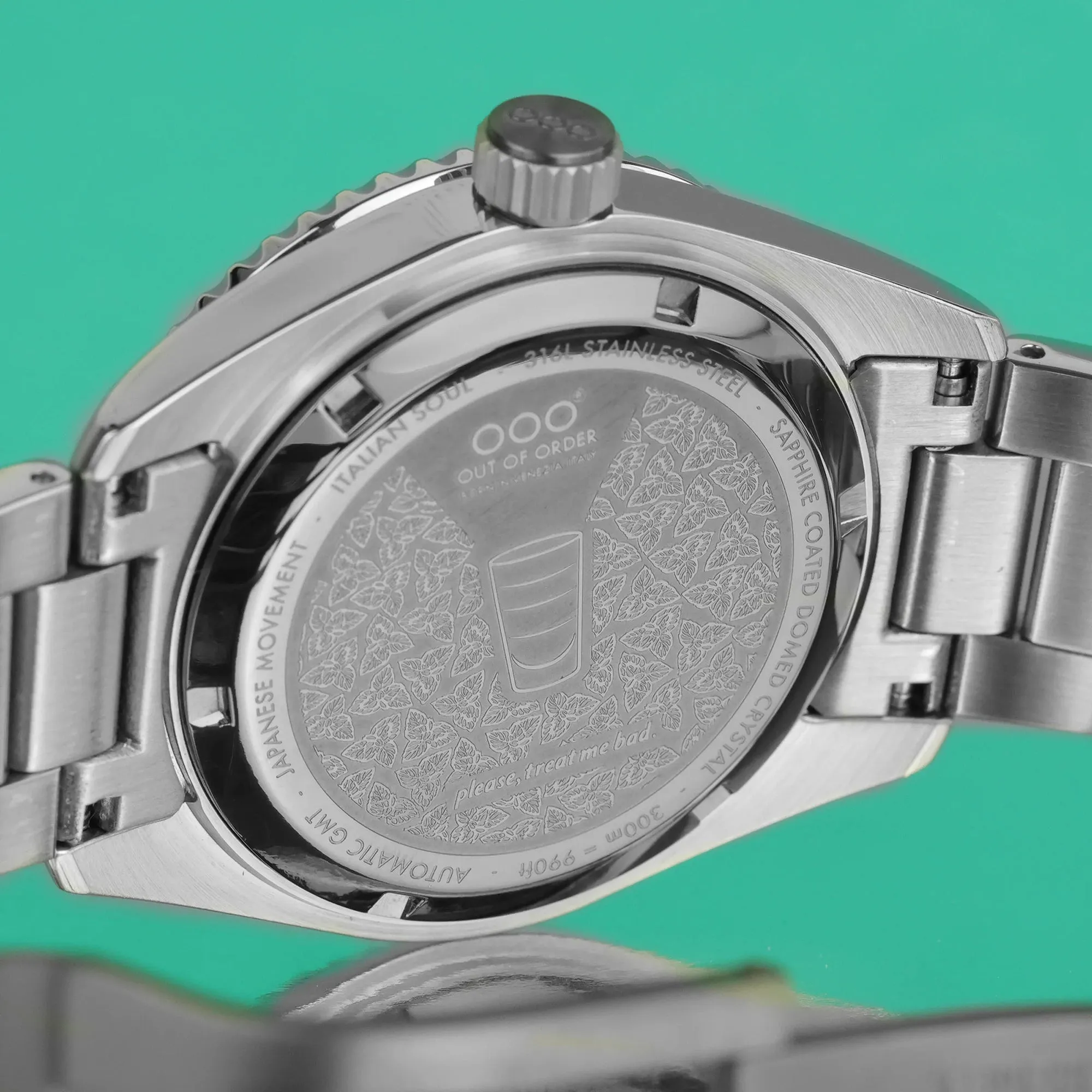 Out Of Order Shaker After 8 Automatic GMT Ultra Brushed Watch sold by C.W. Sellors product image thumbnail 5