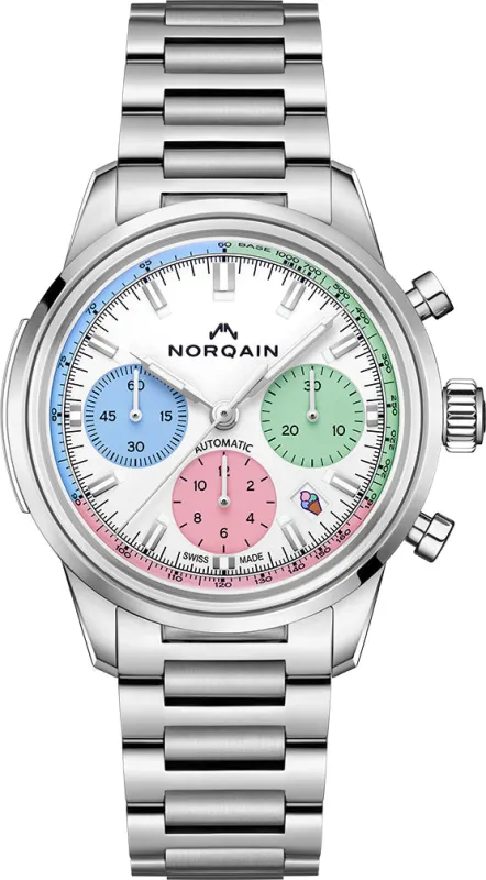 Norqain Freedom 60 Chrono 40mm Enjoy Life Bracelet Special Edition Watch made by C.W. Sellors