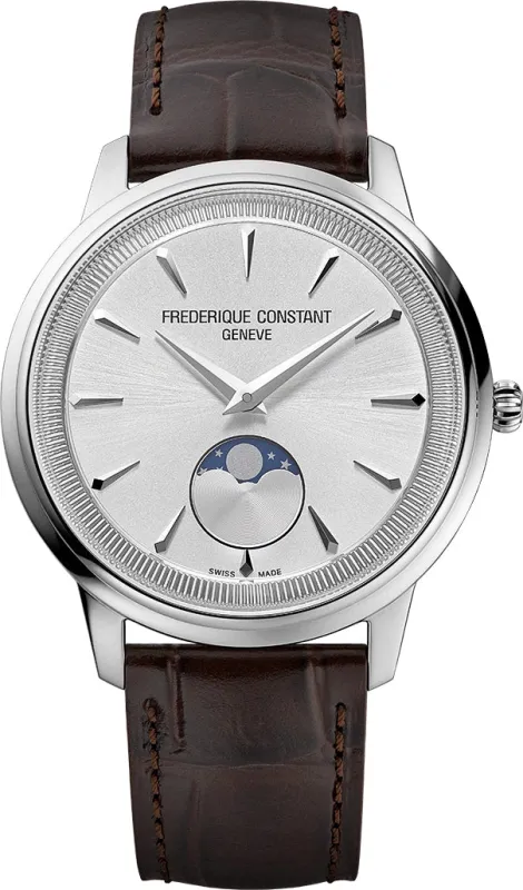 Frederique Constant Classics Moneta Moonphase Watch sold by C.W. Sellors