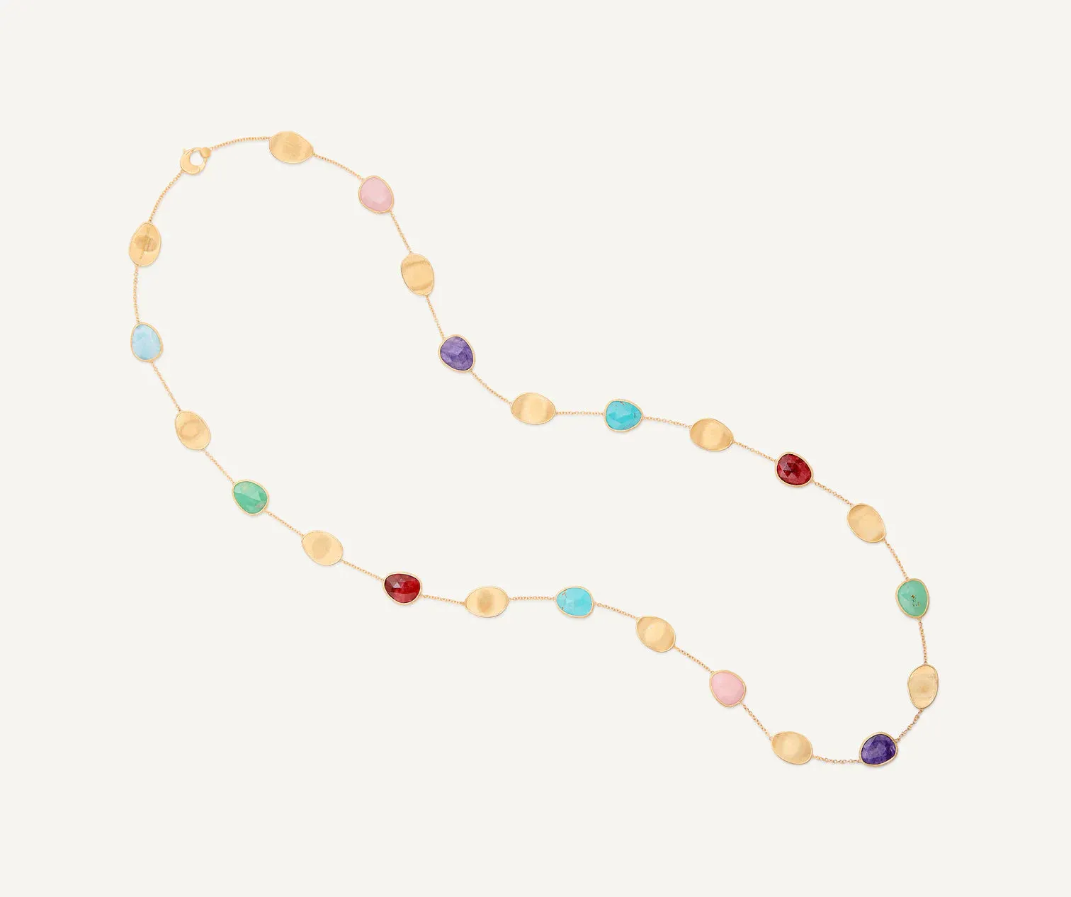 Marco Bicego Lunaria Colour 18ct Yellow Gold Mixed Gemstone Necklace sold by C.W. Sellors product image thumbnail 3