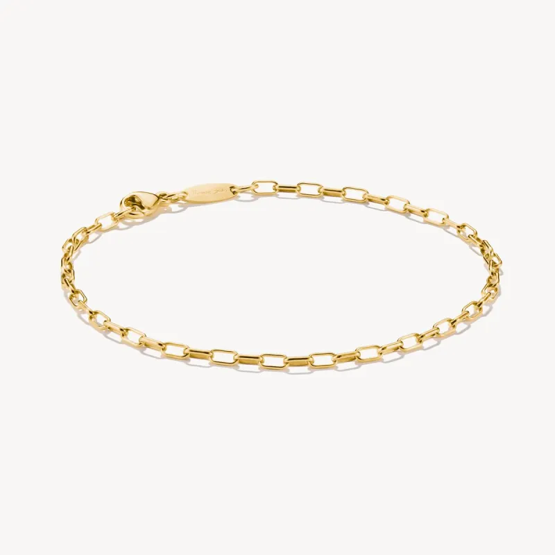 Thomas Sabo Gold Plated Paperclip Bracelet sold by C.W. Sellors