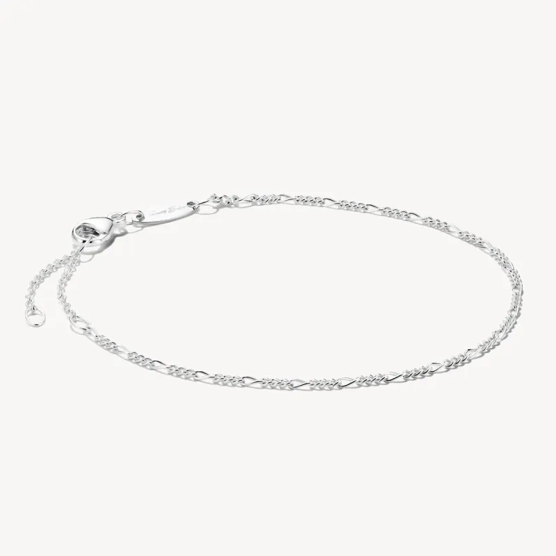 Thomas Sabo Sterling Silver Figaro Bracelet sold by C.W. Sellors