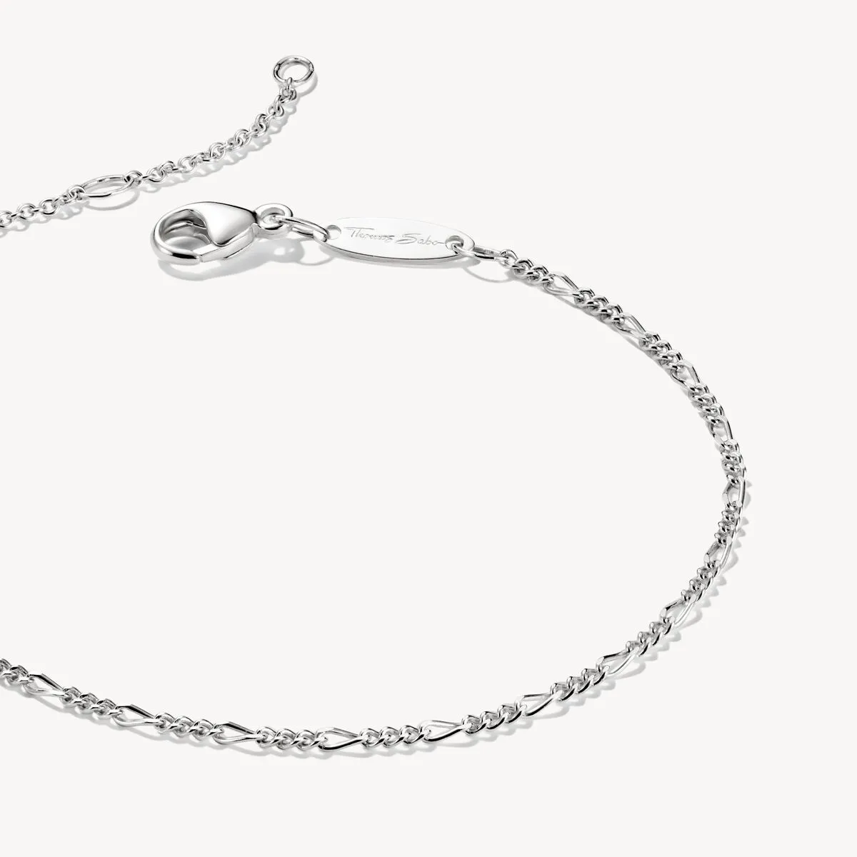 Thomas Sabo Sterling Silver Figaro Bracelet sold by C.W. Sellors product image thumbnail 2
