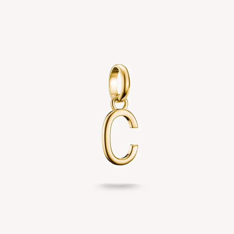 Thomas Sabo Gold Plated Letter C Connect Charm sold by C.W. Sellors