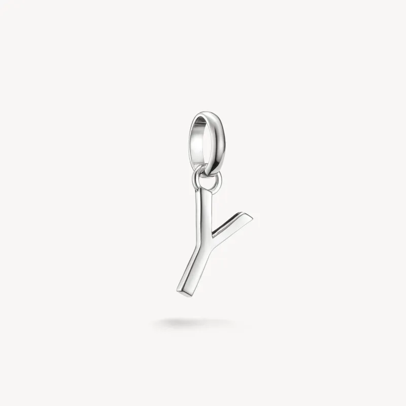 Thomas Sabo Sterling Silver Letter Y Connect Charm sold by C.W. Sellors