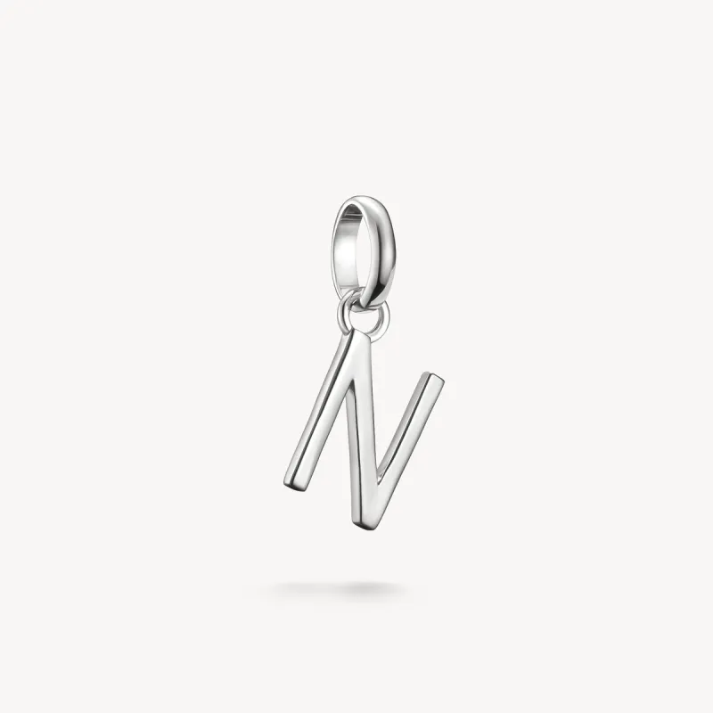 Thomas Sabo Sterling Silver Letter N Connect Charm sold by C.W. Sellors