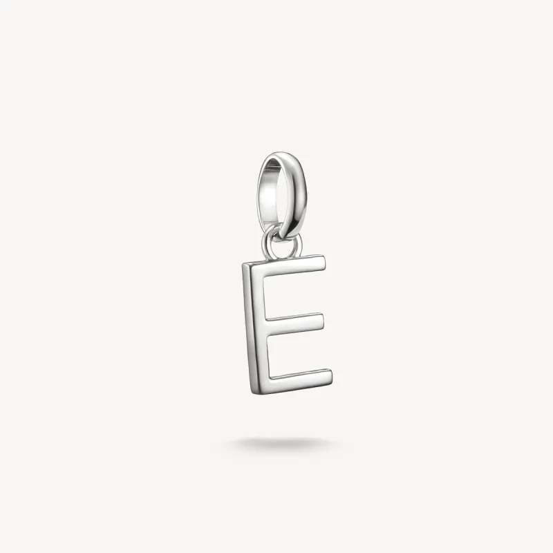 Thomas Sabo Sterling Silver Letter E Connect Charm sold by C.W. Sellors
