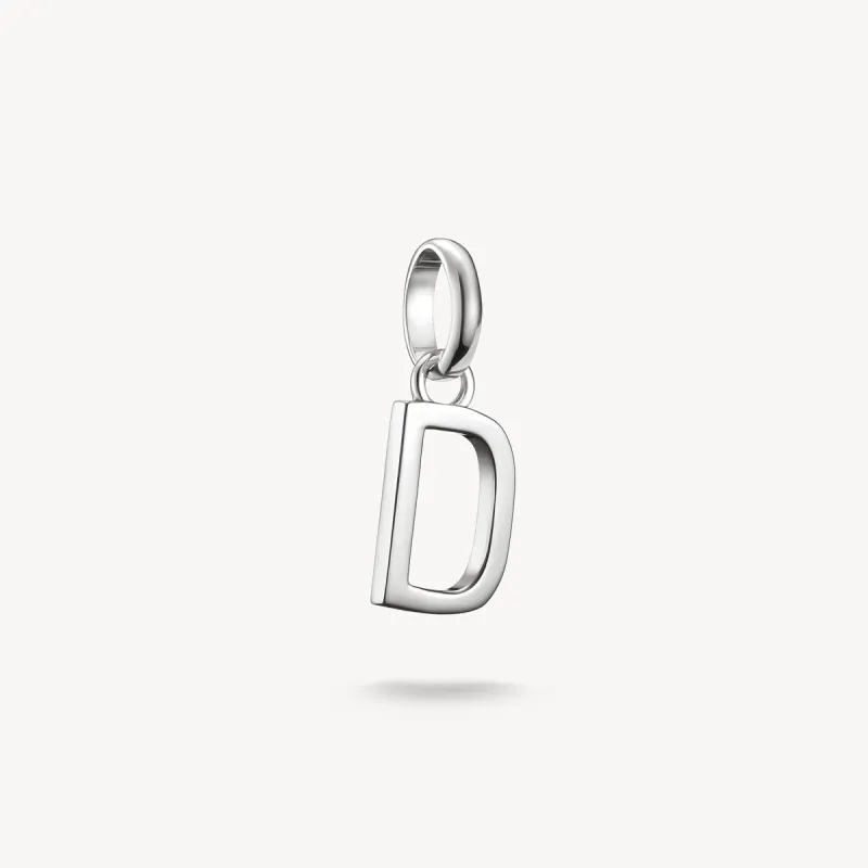 Thomas Sabo Sterling Silver Letter D Connect Charm sold by C.W. Sellors