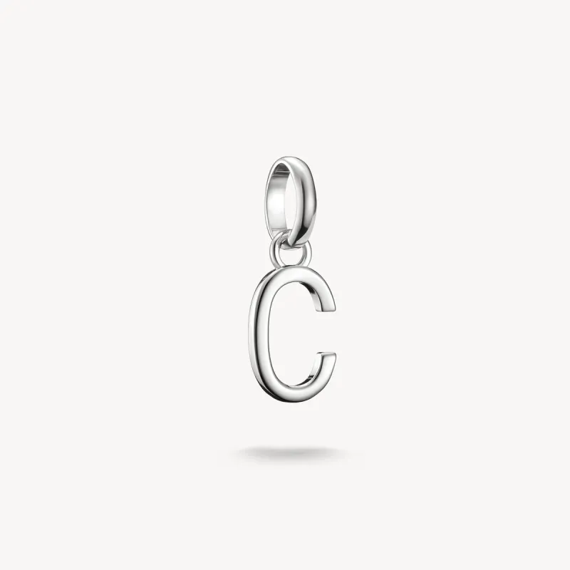 Thomas Sabo Sterling Silver Letter C Connect Charm sold by C.W. Sellors