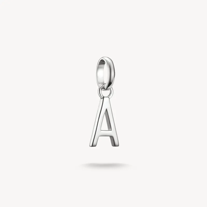 Thomas Sabo Sterling Silver Letter A Connect Charm sold by C.W. Sellors