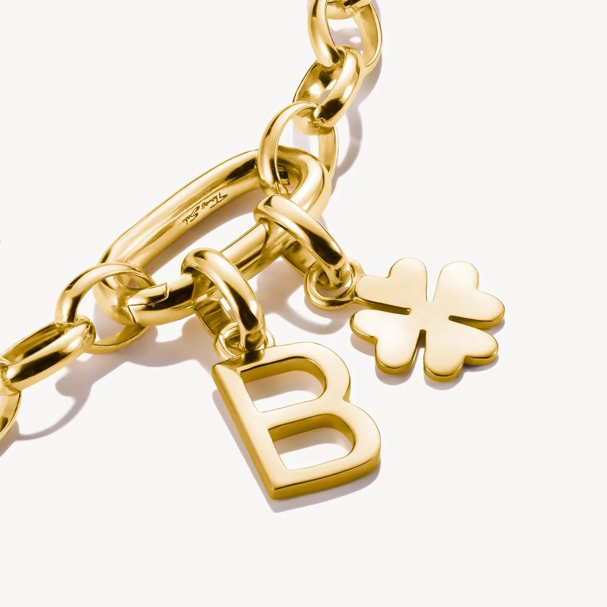 Thomas Sabo 18ct Gold Plated Lucky Clover Connect Charm sold by C.W. Sellors product image thumbnail 2