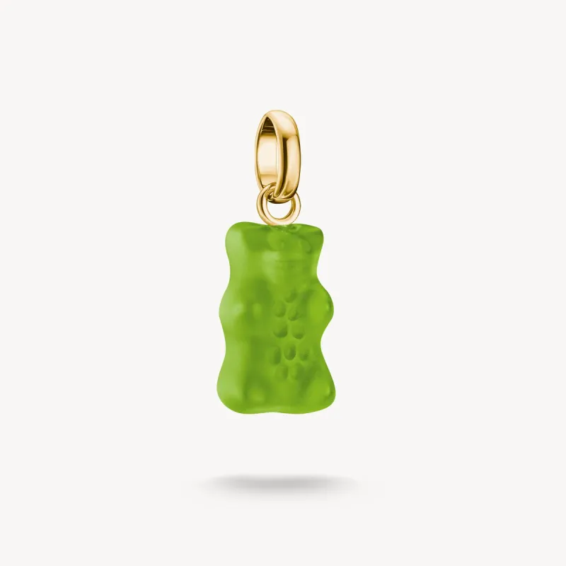 Thomas Sabo 18ct Gold Plated Green Haribo Bear Connect Charm made by Thomas Sabo