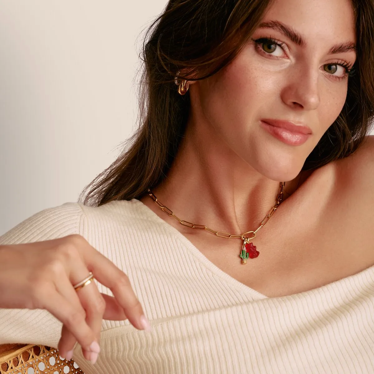 Thomas Sabo 18ct Gold Plated Red Haribo Bear Connect Charm sold by C.W. Sellors product image thumbnail 3